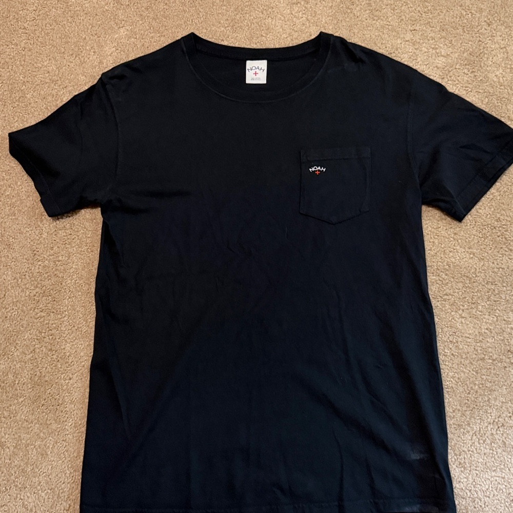 Noah Core Black T-Shirt with Pocket